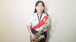 CHOLO SOY LUIS ABANTO MORALES  BY MARELIZ CUNO Saxophone Cover [upl. by Barbi]