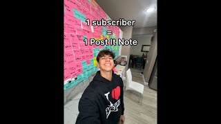 Putting Subscriber’s Names On Post It Notes [upl. by Norvun326]