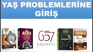 Yaş Problemlerine Giriş  KPSS  ALES  DGS  Umut Türkyılmaz [upl. by Bibeau]