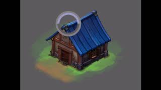 HOW TO DRAW ISOMETRIC HOUSE Photoshop Tutorial PART 2 ● Sephiroth Art [upl. by Kcirdot]