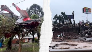 Lugar de maior destruição pelas enchentes em Lajeado no RS [upl. by Adaha]