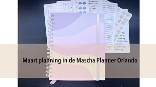 Maart planning in de Mascha Planner Orlando [upl. by Ardnat855]