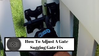 How to adjust gate hinges  Let Me Fix It Handyman [upl. by Bernadette982]