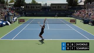 左利き編集フルカシュのスライスサーブスロー  Hubert Hurkacz Slice Serve Slow Motion【Lefty】 [upl. by Thilde]