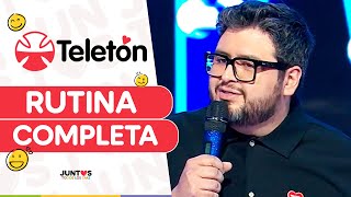 ¡RUTINA COMPLETA LUIS SLIMMING sacó risas y aplausos en su paso por Teletón 2024 😂 [upl. by Keeryt]