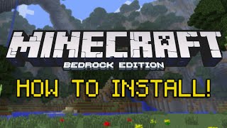 How to Download amp Install Minecraft Bedrock Edition [upl. by Aynav]