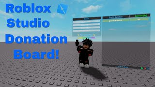 How To Make A Donation Board In Roblox Studio WORKING 2024 [upl. by Hinman857]