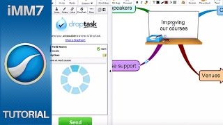 Sending a task to Droptask  iMindMap 7 [upl. by Frohne754]