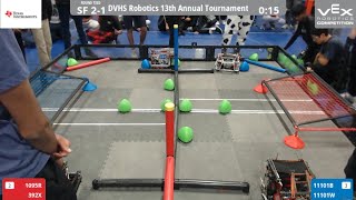 DVHS Robotics 13th Annual Tournament SF 21 [upl. by Suoicerpal]