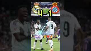 Real Madrid vs Espanyol 41 Highlights GoalsVinicius amp Mbappe Goal⚪🫅shorts realmadrid football [upl. by Matusow]