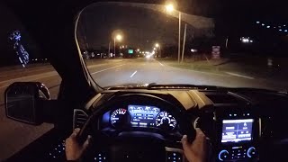 2015 Ford F150 Platinum Supercrew 4x4  WR TV POV Night Drive [upl. by Ecnaiva744]