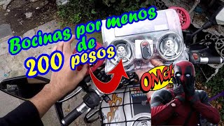 Las bocinas más baratas para tu moto Salen buenas unboxing e instalación [upl. by Hadihsar118]