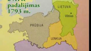 Lietuvos sienos 10092009  LDK žemėlapiai History and borders of Lithuania [upl. by Anrym]