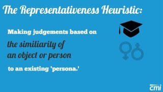 Representativeness Heuristic [upl. by Garzon294]