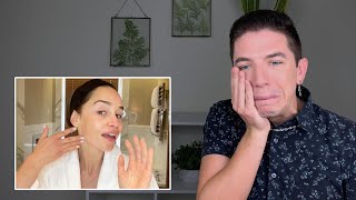 Specialist Reacts to Emilia Clarkes Skin Care Routine [upl. by Delia580]