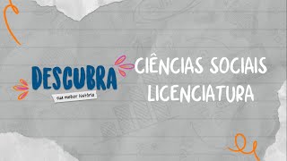 Descubra UFSM 2021  Ciências Sociais Licenciatura [upl. by Ainwat]