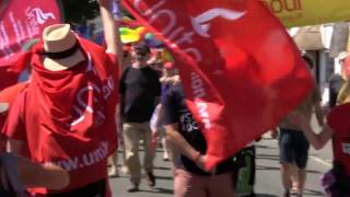 Snapshot of the procession at the Tolpuddle Martyrs Festival  Dorset UK [upl. by Volding]