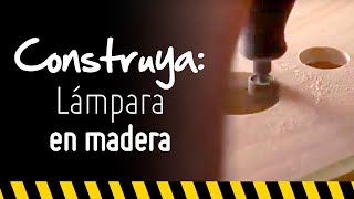 Lámparas de techo Especialista aprenda cómo construir una novedosa lámpara en madera  Constructor [upl. by Nimaynib]