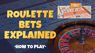 Roulette bets explained  tutorial how to place wagers amp payouts [upl. by Plerre998]