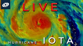 Hurricane Iota Rapidly Intensifying on Approach to Nicaragua and Honduras  Live Update [upl. by Ardnuhsor]