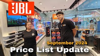 JBL Price List Update September 2024  JBL PartyBox  JBL Portable Speakers [upl. by Acirfa185]