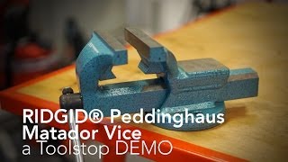 Ridgid 10803 Peddinghaus Matador Vice  From Toolstop [upl. by Annecorinne]