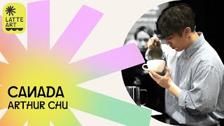 Arthur Chu Canada  2024 World Latte Art Championship  Round 1 [upl. by Wandie]