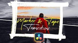 Creative Marker amp Tape Transitions Adding Style to Your Videos [upl. by Novi209]