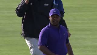 Harold Varner III Winner Putt Saudi International View From Above Amazing [upl. by Luciano257]