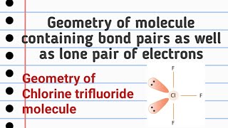 Geometry of chlorine trifluoride molecule ClF3 [upl. by Akzseinga]