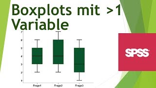 Boxplots mit mehr als einer Variable auch im Syntax  Daten analysieren in SPSS 42 [upl. by Anirbed]