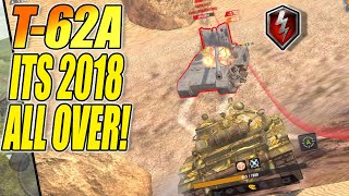 T62A TIME WARP TO 2018 IN UPDATE 103 WORLD OF TANKS BLITZ [upl. by Teodor]