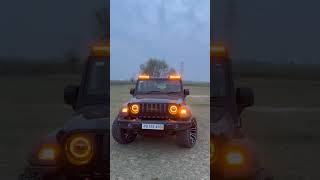 Thar roof Lights Thar lights Thar modified Thar modified 2023 automobile tharloverthar [upl. by Beret]