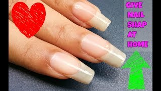 How to Give Shape to Nails with Nail Cutter [upl. by Anomar]