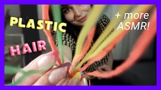 Lofi ASMR  Random triggers  glam  plastic hair braiding 💅 Lots of personal attention and visuals [upl. by Lemak]