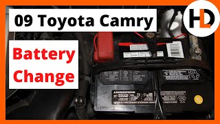 2009 Toyota Camry Battery Replacement [upl. by Annaerda]