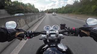 Triumph Speed Twin 1200  Ride  Onboard camera 4K [upl. by Aneen848]