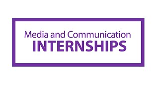 Media amp Communication Internships [upl. by Lleirbag]