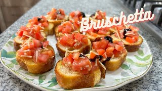 BRUSCHETTA aperitivo rápido y fácil  ALE DE NAVA [upl. by Leila898]