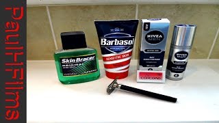 Barbasol Sensitive Skin Shaving Cream Brushless [upl. by Hasan]