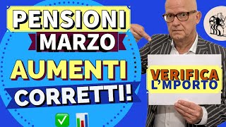 PENSIONI 👉 TABELLA AUMENTI MARZO RIFORMA IRPEF 🧮 VERIFICA L’IMPORTO CORRETTO ✅ [upl. by Nuaj508]