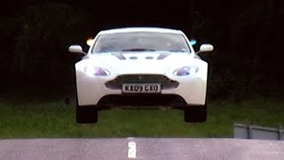 Test Driving The Aston Martin V12 Vantage TBT  Fifth Gear [upl. by Enytnoel]