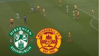 Hibernian 12 Motherwell Highlights  Scottish Premiership 20242025 [upl. by Evad473]