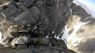 Crossing Tower Gap Clip from Tower Ridge Ben Nevis ascent [upl. by Astrix785]