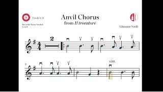 quotAnvil Chorusquot Animated Play Along  Basic Recorder [upl. by Lotsirb]