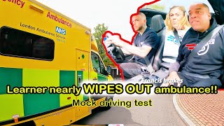 Jamies Mock Driving Test  Nearly WIPES OUT an Ambulance [upl. by Rumery206]