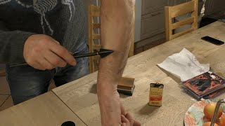 Sharpening the VPA 3 blade broadhead  Bowhunting tips  DIY [upl. by Analle]