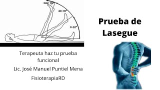 Prueba de Lasegue Terapeuta haz tu prueba funcional  Fisioterapia RDPF6 [upl. by Humbert469]