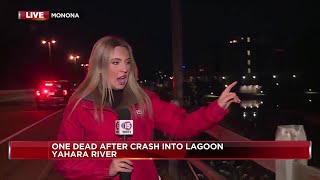 Fatal single vehicle crash in Yahara River [upl. by Janeen]