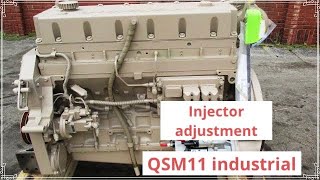 Cummins QSM11 industrial injector adjustment full informative video cummins engine injection [upl. by Norha]